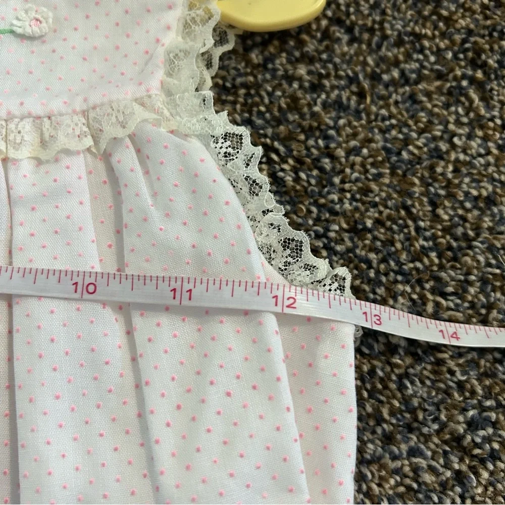 Vintage 70s 80s Tiny Tots Originals 3 piece set pink coat dress bonnet toddler